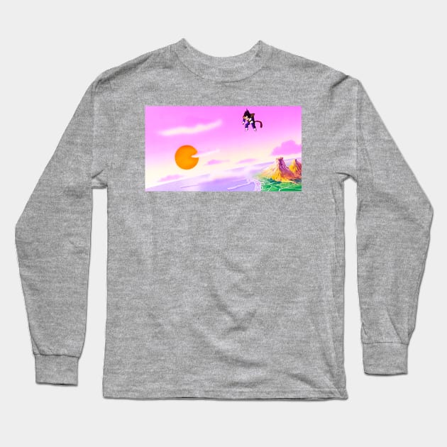 💙🏞💙 Long Sleeve T-Shirt by wizd0m1